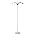 thumbnail image 1 of Lavish Home M100019 3 Head Floor Lamp, LED Light with Adjustable Arms of Touch Switch & Dimmer, Silver, 1 of 1