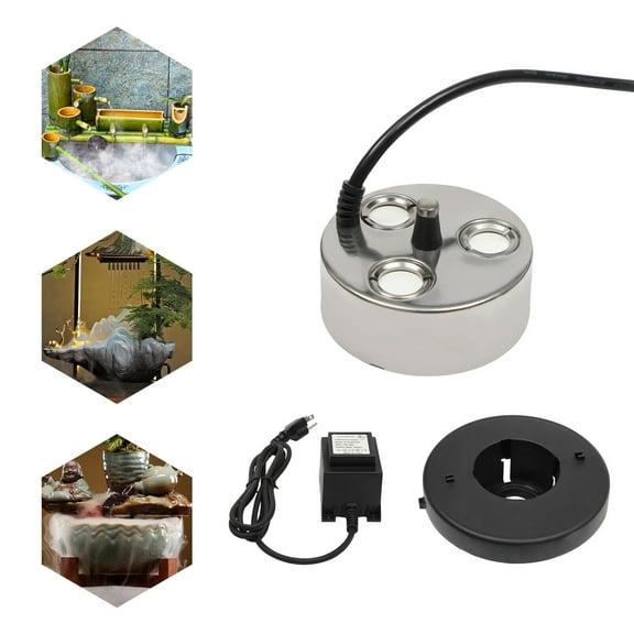 3 Head Ultrasonic Mist Maker Fogger Fog Water Pond Air Humidifier with Transformer