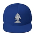 thumbnail image 1 of 3 Headed Elephant Snapback Hat (Royal Blue), 1 of 4