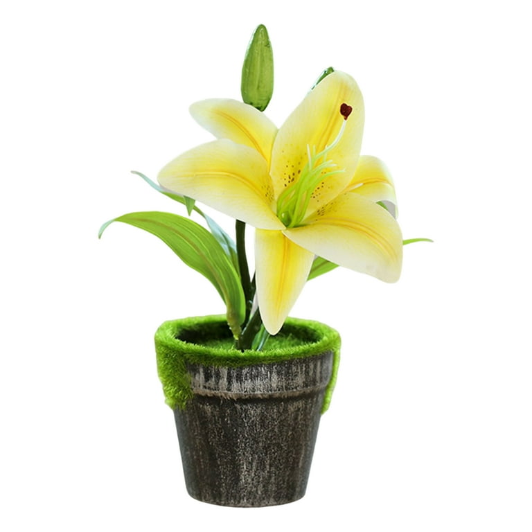 Real Touch Artificial Calla Lily Flowers Potted in Ceramic Pot With iron base for Home Office popular Decor Indoor