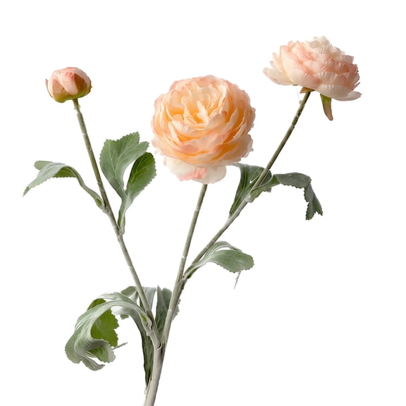 3 Heads Flocked Artificial Camel Lotus Faux Flowers, Silk Floral Stems for Wedding Party Home Decor Centerpiece