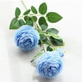 thumbnail image 1 of 3 Heads Rose European Silk Artificial Peony Flower For Home Wedding Wall Decors, 1 of 6