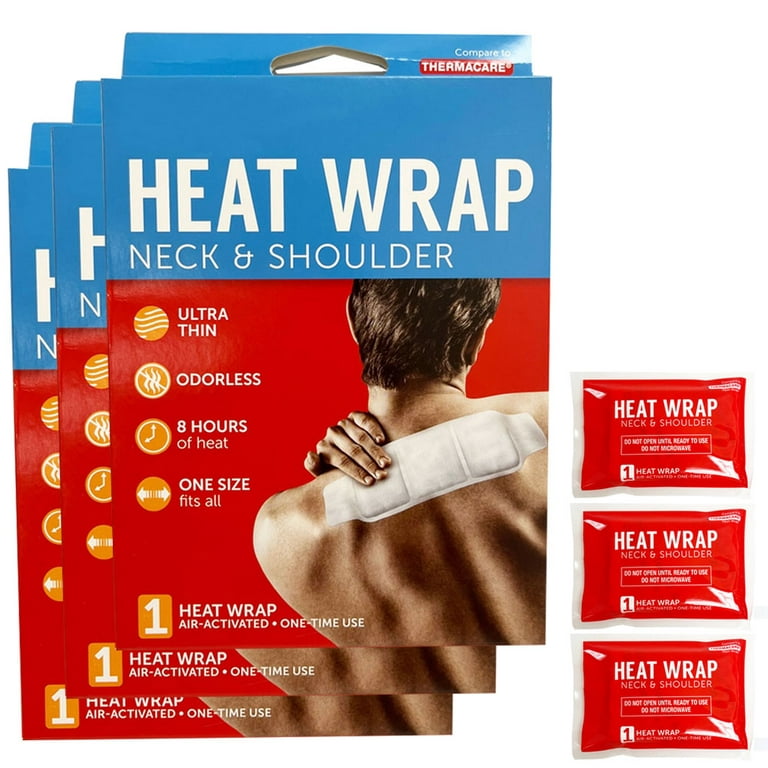 ThermaCare Neck Pain Therapy, Shoulder, and Wrist Pain Relief Patches, Heat  Wraps, 3 Ct 