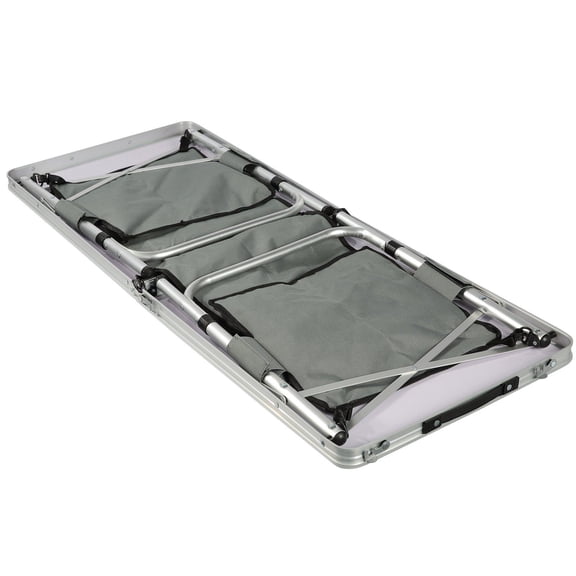 Portable Camping Table, 3-Height Adjustable Folding Picnic Table, Lightweight MDF Top for Outdoor BBQ, RV Travel - Easy Setup