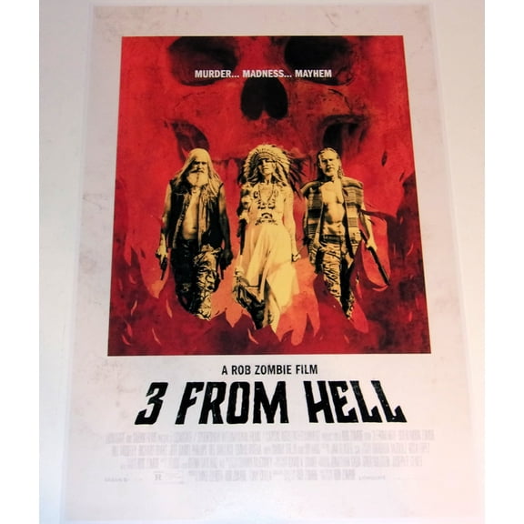 3 From Hell Rob Zombie Horror Poster 2019 Sid Haig 19"x13" Bill Moseley Sherri Moon Zombie USA #2 Version (House of 1000 Corpses and Devils Rejects Sequel)