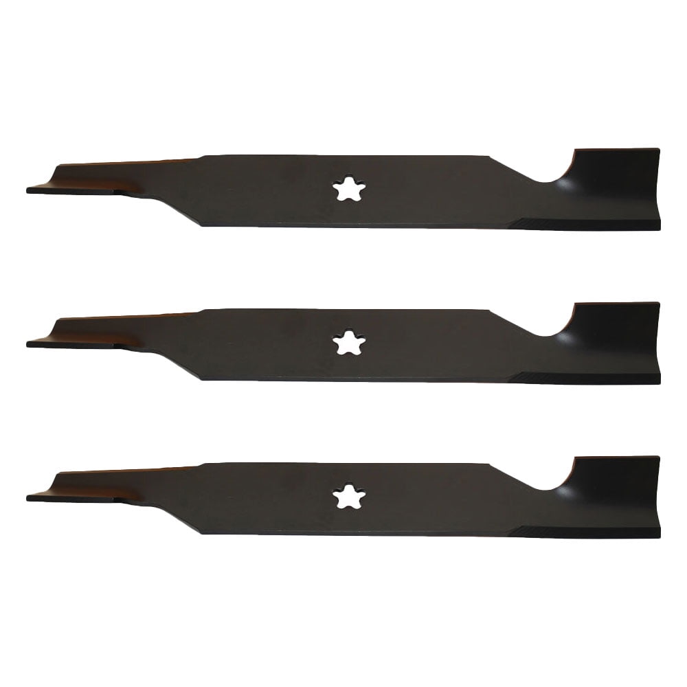 (3) Hi Lift Bagging Blades Fits Poulan Pro Riding Mower 54" Deck Repl. 532187256
