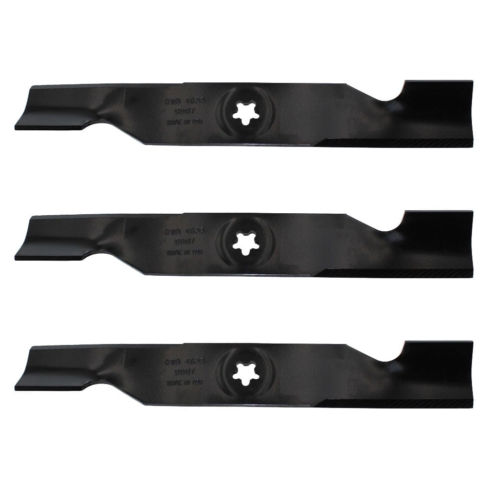 (3) High Lift Mower Blades Fits Husqvarna Riding Mower YTH2148 YTH2448 Replaces 532180054