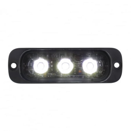 3 High Power LED Super Thin Warning Light - White