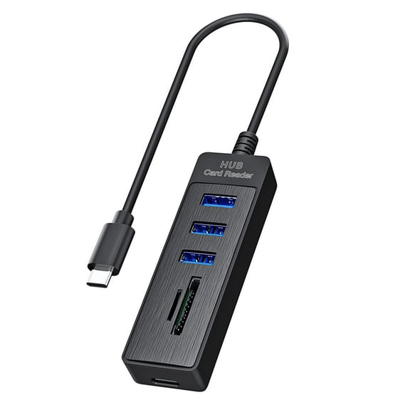 3. High-Speed 5Gbps USB3.0 Adapter Hub with TF Reader, 2 USB2.0 Ports for Computer Tablet Devices