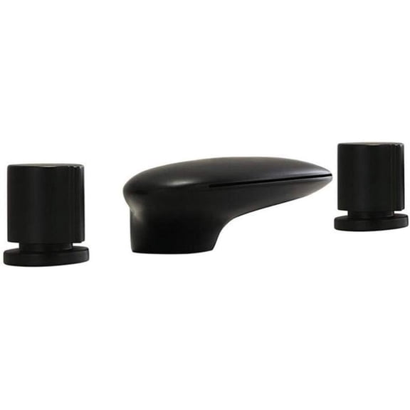 3 Hole Basin Mixer Tap Black Basin Faucet Brass Waterfall Hot and Cold Double Handle Bathroom Sink Faucet