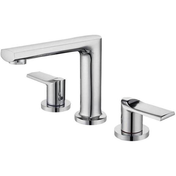 3 Hole Basin Mixer Tap Double Handle Double Switch Hot and Cold Faucet Brass Splash-Proof Rust-Proof Basin Faucet-Black