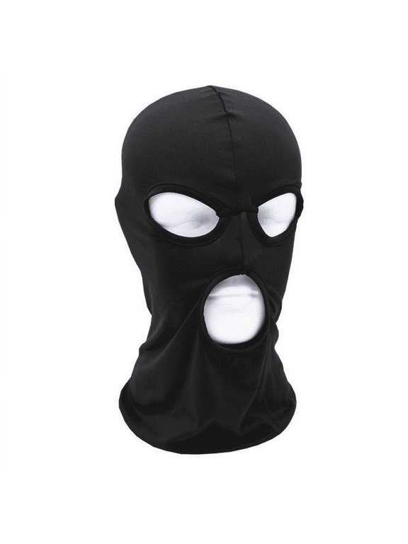 3 Hole Full Face Mask, Women Men Thin Balaclava Face Mask for Hiking Motorcycle Bike Cycling Cap Ski