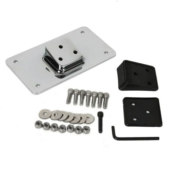3 Hole License Plate Mount Holder Replacement Motorcycle Laydown License Plate Mount Bracket Kit for 883 1200
