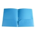 thumbnail image 1 of 3-Hole Punch 2-Pocket Folders for 3 Ring Binder,1Pcs Plastic Folders with Pocket,Heavy-Duty Colored Folders with Pockets 3 Hole Punched,Plastic File Folders with Business Card Holder,(Blue), 1 of 5