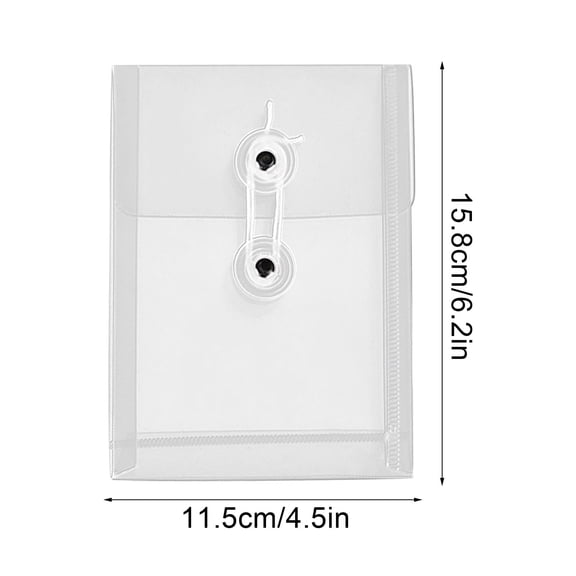 3-Hole Punch A4 Document Pouch with Label Window, Colorful Folder for Binder Organization, Plastic File Sleeve for Campus Notes and Office Papers, Secure Snap Closure for Easy Categorization