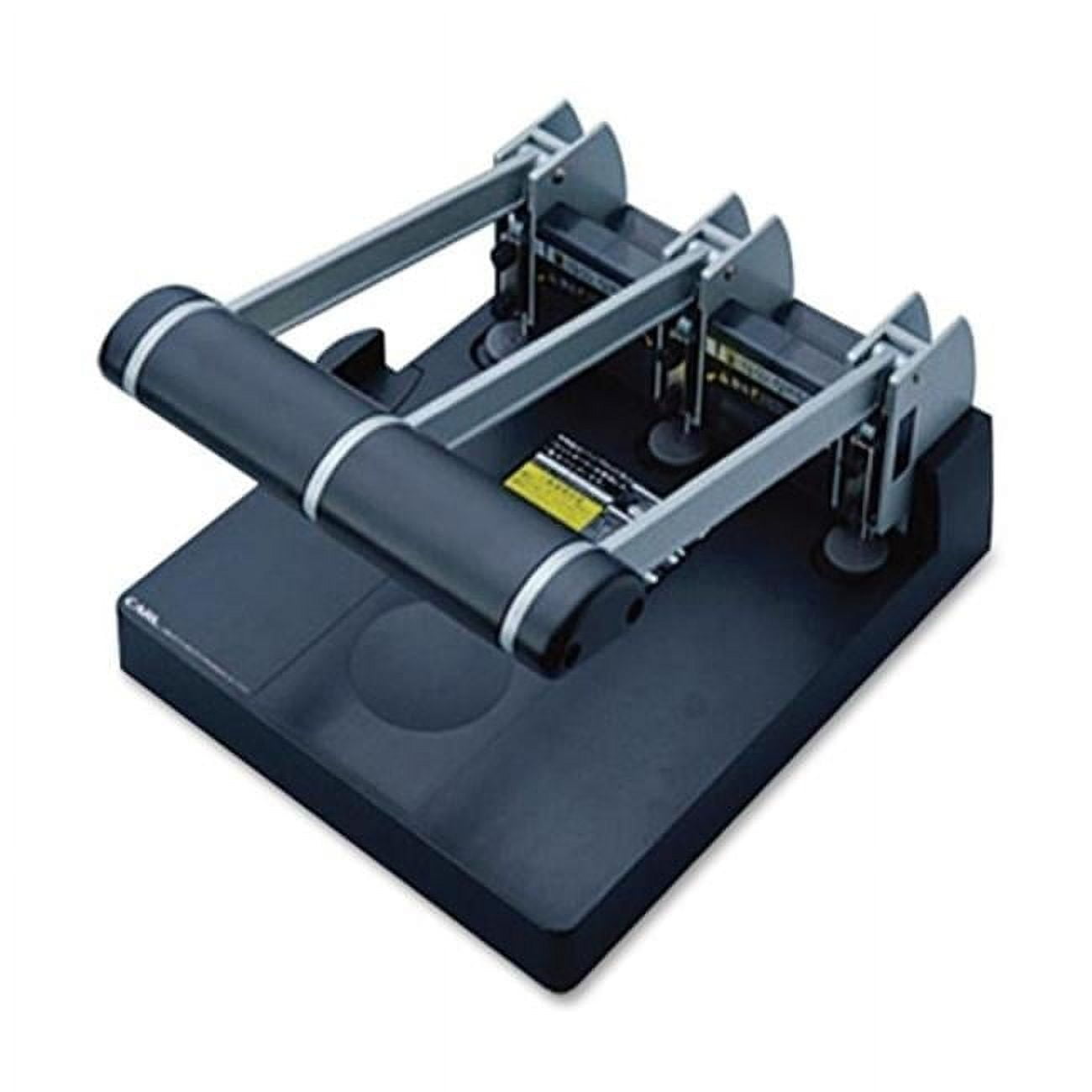3- Hole Punch  Heavy- Duty- 150 Sheet Capacity  Silver- Blue