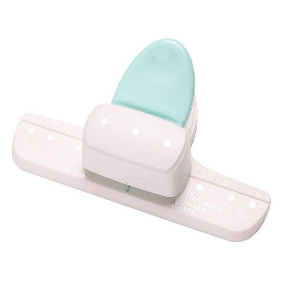 3 Hole Puncher with Alignment Scale 4mm Round Hole Puncher Manual Paper Puncher for Binder Notebook Planner Scrapbooking