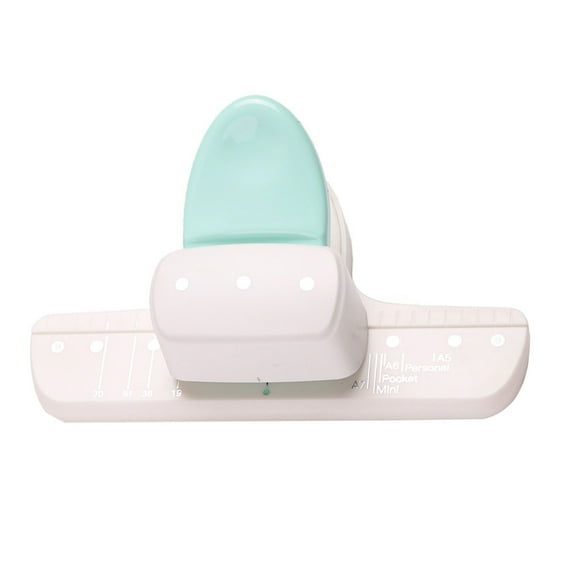 3 Hole Puncher with Alignment Scale for Binder Notebook Planner 4mm Round Hole Puncher for Paper File Cardstock Picture