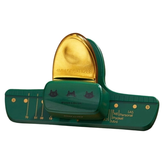3 Hole Punches with Alignment Scale 8 Sheets Capacity 4mm Round Hole Puncher Heavy Duty Paper Punching Tool for