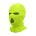 thumbnail image 1 of 3 Hole Ski Mask Warm Full Face Cover Knitted Balaclava for Outdoor Activities Cycling Yellow, 1 of 2