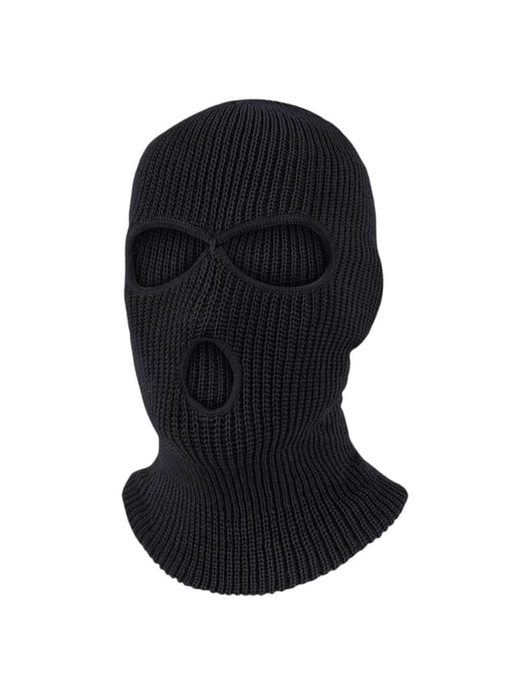 3 Hole Ski Mask Winter Warmer Full Face Balaclava Outdoor Sports Thermal Cap for Men Women