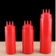 thumbnail image 1 of ‌3-Hole Squeeze Bottle for Condiments - 450ml Press-Type Ketchup Dispenser with Precise Flow Control - Perfect for Restaurants, BBQ, Picnics & Home Kitchens, 1 of 4
