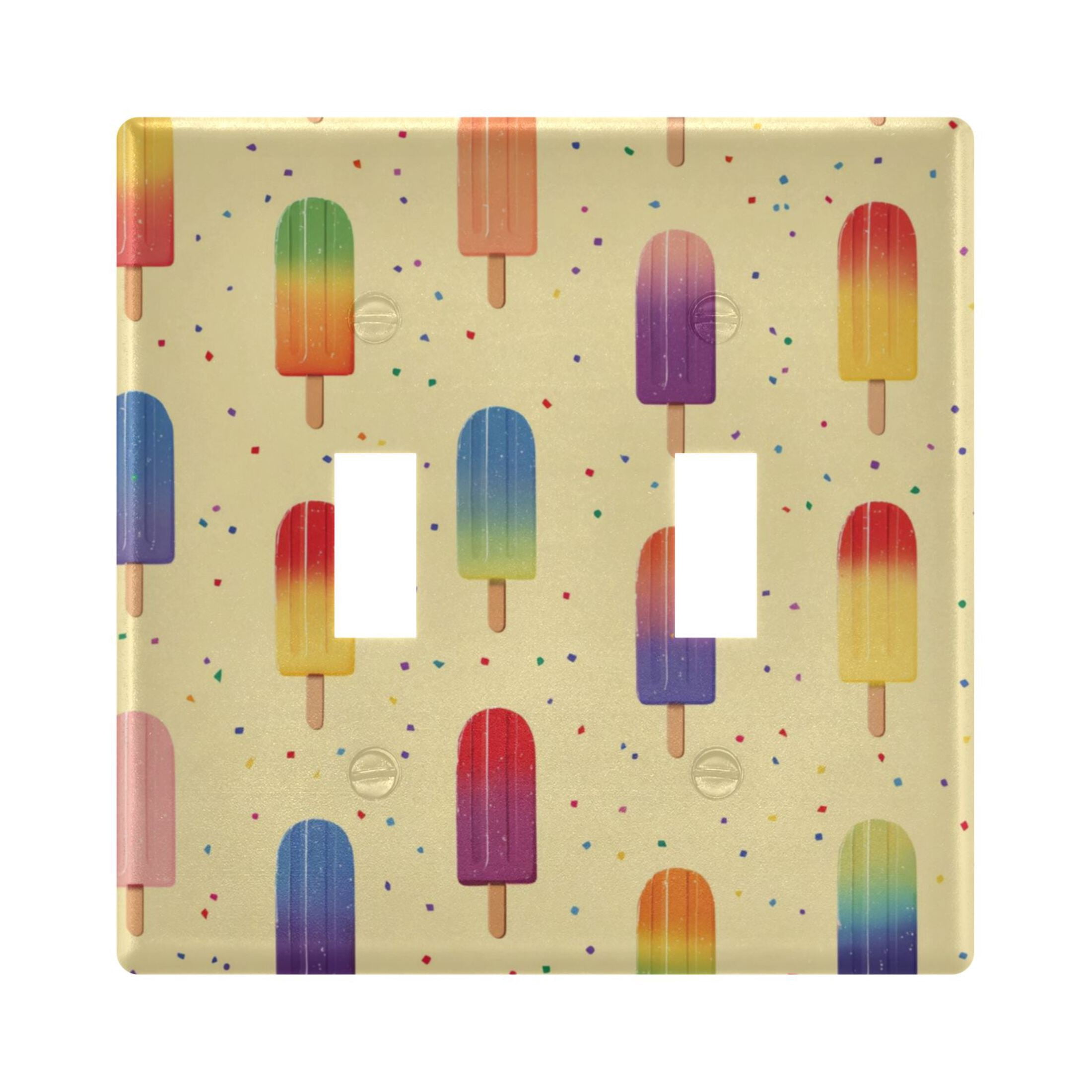 3-Hole Switch Plate Cover Faceplates Covers Smooth Rounded Corners ...