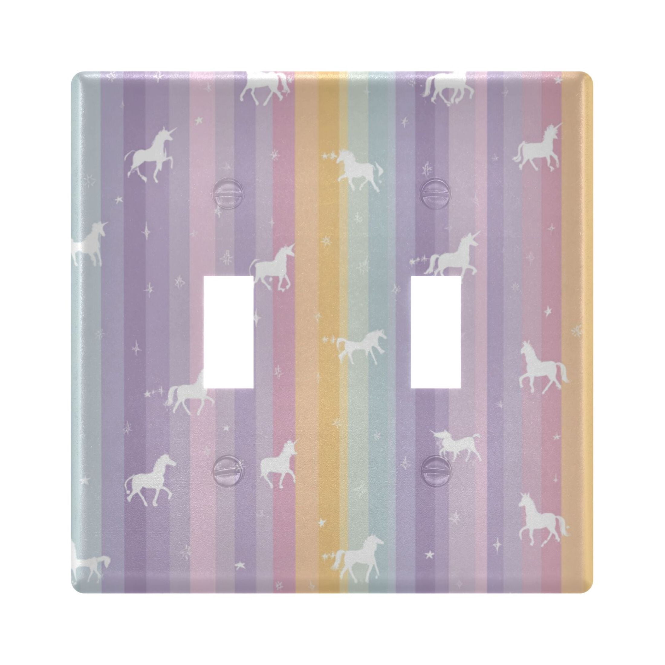 3-Hole Switch Plate Cover Faceplates Covers Smooth Rounded Corners ...