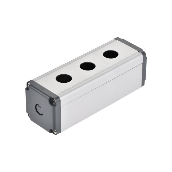 3 Holes 16mm Aluminum Switch Button Station Boxes with a PG7 Cable Gland