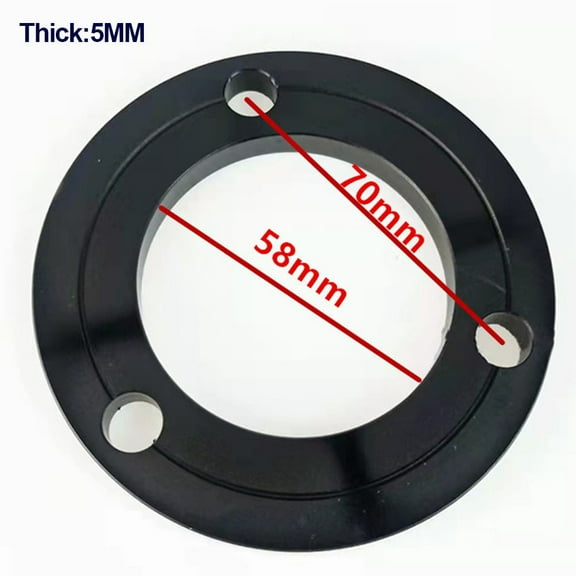 3 Holes Disc Brake Washer Spacer 1-5mm for E-Bike Electric Scooter 70x58mm Aluminum