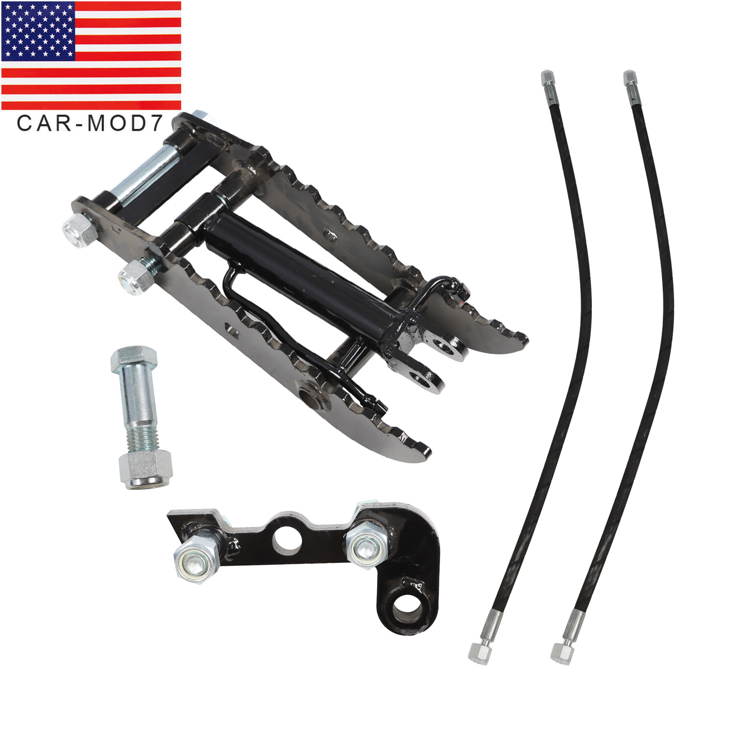 3-Holes Hydraulic Thumb Clip Attachment For Mini Excavator Small Digger ...