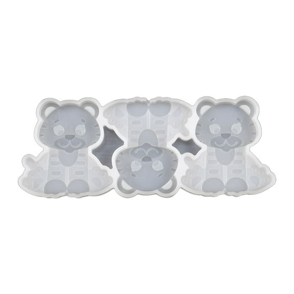 3 Holes Lollipop Shaped Molds Silicone Cake Mold Non-stick Chocolate Mould Baking Gadget for Candy Making