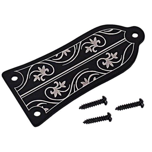 3 Holes Printing Electric Guitar Truss Rod Cover With Screws Musical Instrument Accessory
