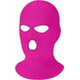 thumbnail image 1 of 3 Holes Ski Mask Full Face Cover Outdoor Balaclava Winter Knitted Neck Gaiter for Halloween Sports Cycling, 1 of 14
