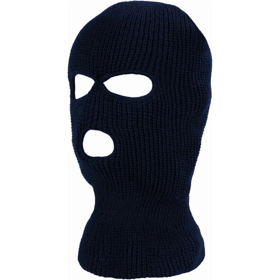 3 Holes Ski Mask Full Face Cover Outdoor Balaclava Winter Knitted Neck Gaiter for Halloween Sports Cycling