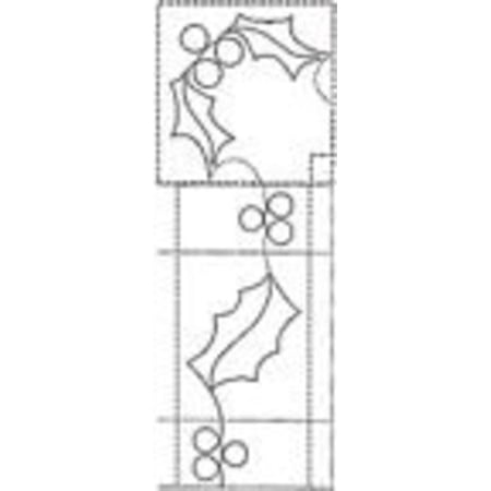 3" Holly Leaf - Borders Made Easy Pattern for Quilting