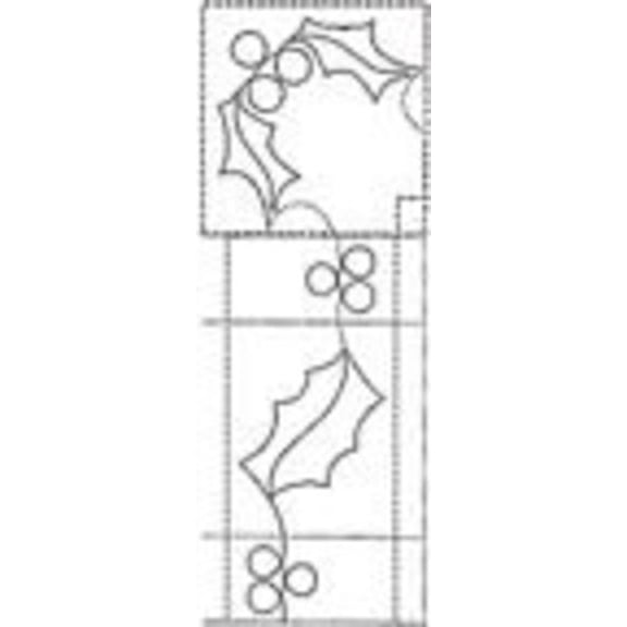 3" Holly Leaf - Borders Made Easy Pattern for Quilting