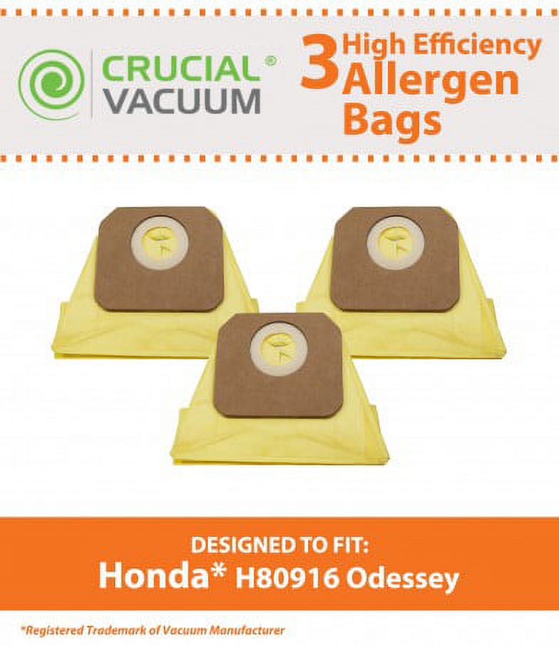 3 Honda Odyssey Vacuum Car Bags, Part 2940380 & 84909TK8A01