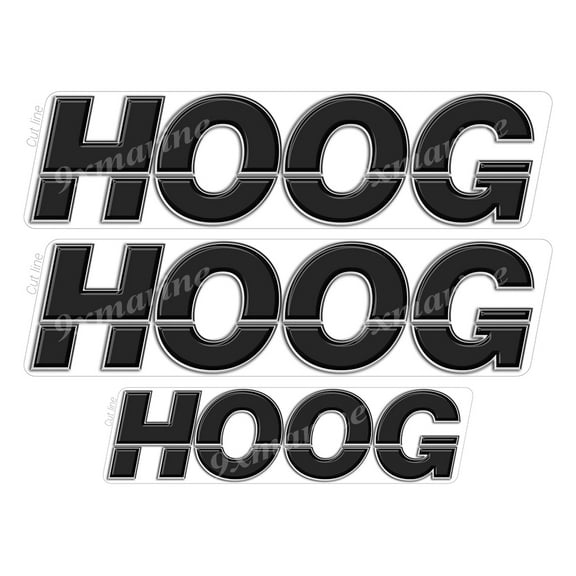 3 Hoog Boat Stickers "3D Vinyl Replica" of original