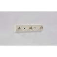 thumbnail image 1 of 3-Hook Coat Hanger, White, 1 of 3