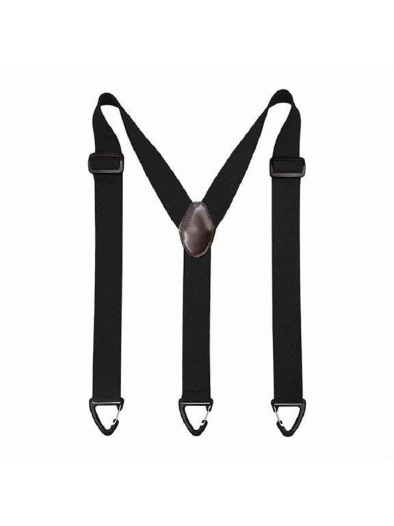 3 Hooks Unisex Y Belt Loop Suspenders 1.5 in for under Clothing