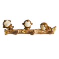 3 Hooks a Wall Decorations Room Hanger Resin Monkey Clothes Towel Hat Handbag Holder Home