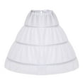 3 Hoops Petticoat Full Slip Ball Gowns Petticoat Skirt Toddler