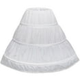 thumbnail image 1 of 3 Hoops Petticoat Full Slip Ball Gowns Crinoline Skirts Skirt Underskirt Flower Fluffy, 1 of 4