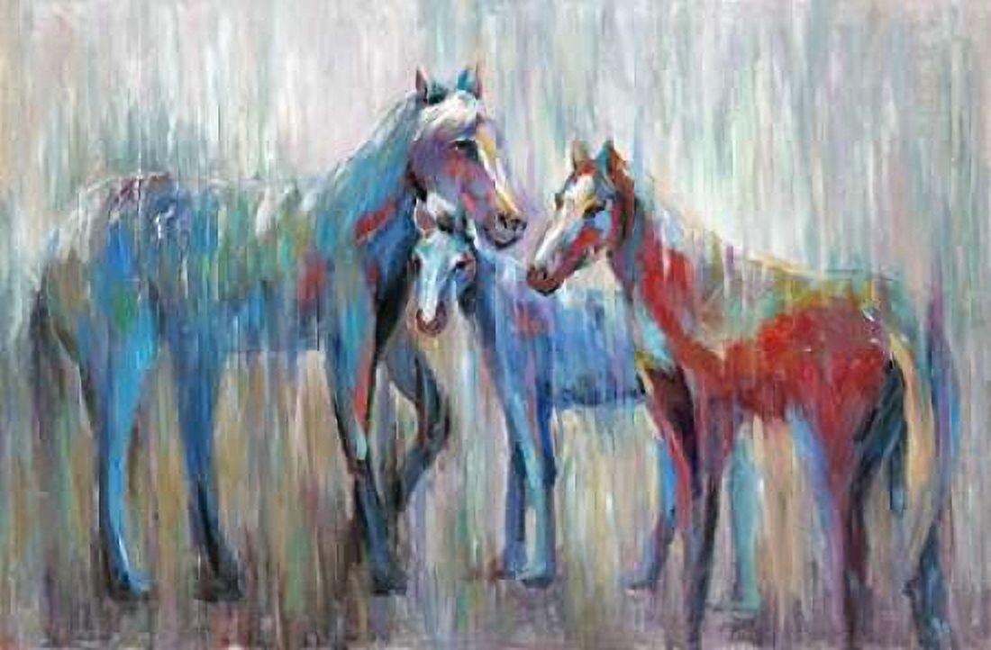 3 Horse 2 Canvas Art - Art Atelier Alliance (12 x 18)