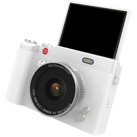 3 Hour Recording Digital Camera 800mAh batteries 64MP CMOS Sensors Screen Selfie Mode