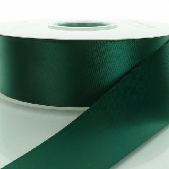 3" Hunter Green Double Faced Satin Ribbon 25 Yards