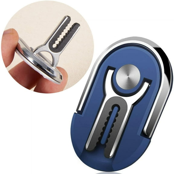 3-IN-1 360 Degree Rotating Ring Holder / Stand / Air Vent Mount - Blue