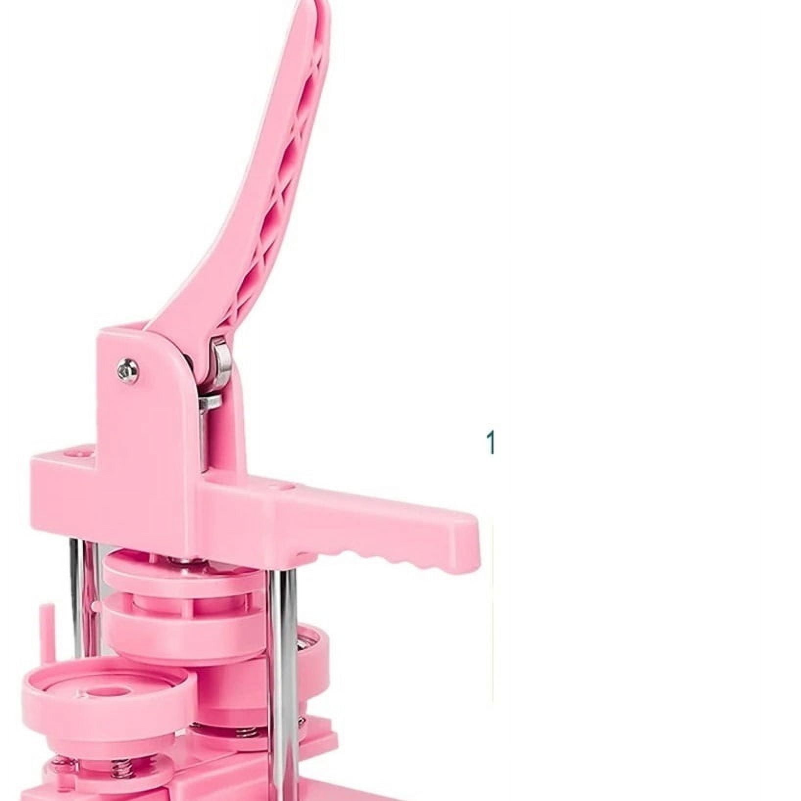 3 IN 1 Badges Button Maker Machine with 100Pcs Button Parts+3 Size Mold+3 Size Circle Cutter ,Beginner-Friendly