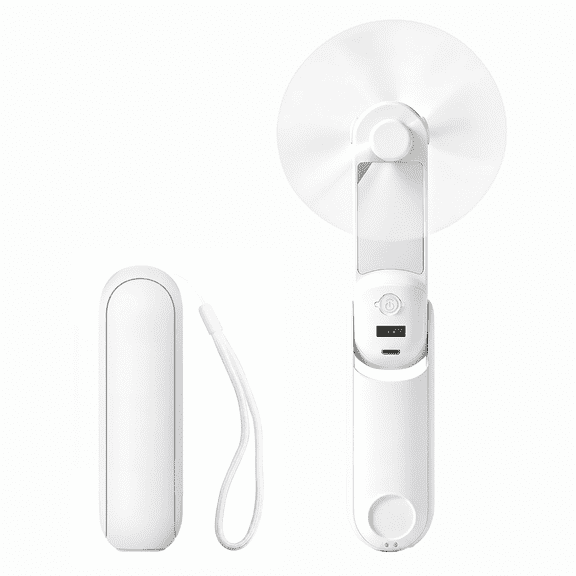 ATUPEN Portable Fan, 3 in 1 Handheld Mini Fan for Outdoor Activities Beach Travel & Women Men Gifts (White)